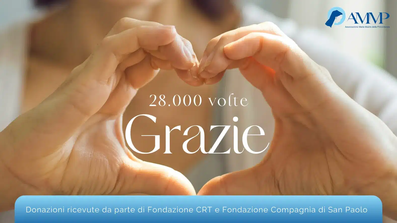 Un sentito ringraziamento per le donazioni ricevute da Fondazione CRT e Fondazione Compagnia di San Paolo