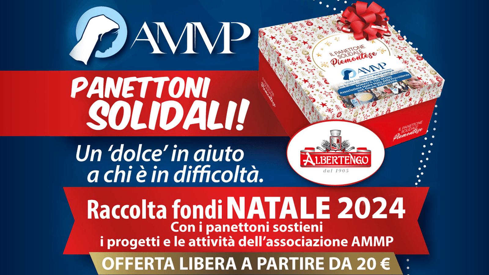 AMMP panettoni solidali natale 2024, prenota ora!