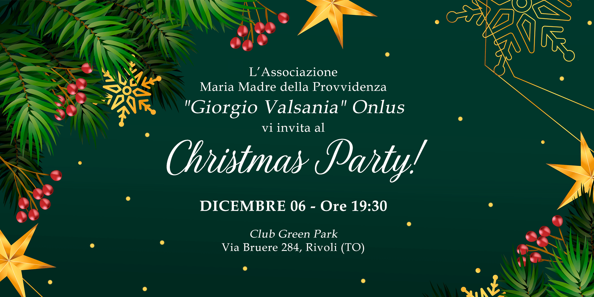 Associazione MariaMadre della Provvidenza OdV - Giorgio Valsania Onlus - Christmas Party 2024